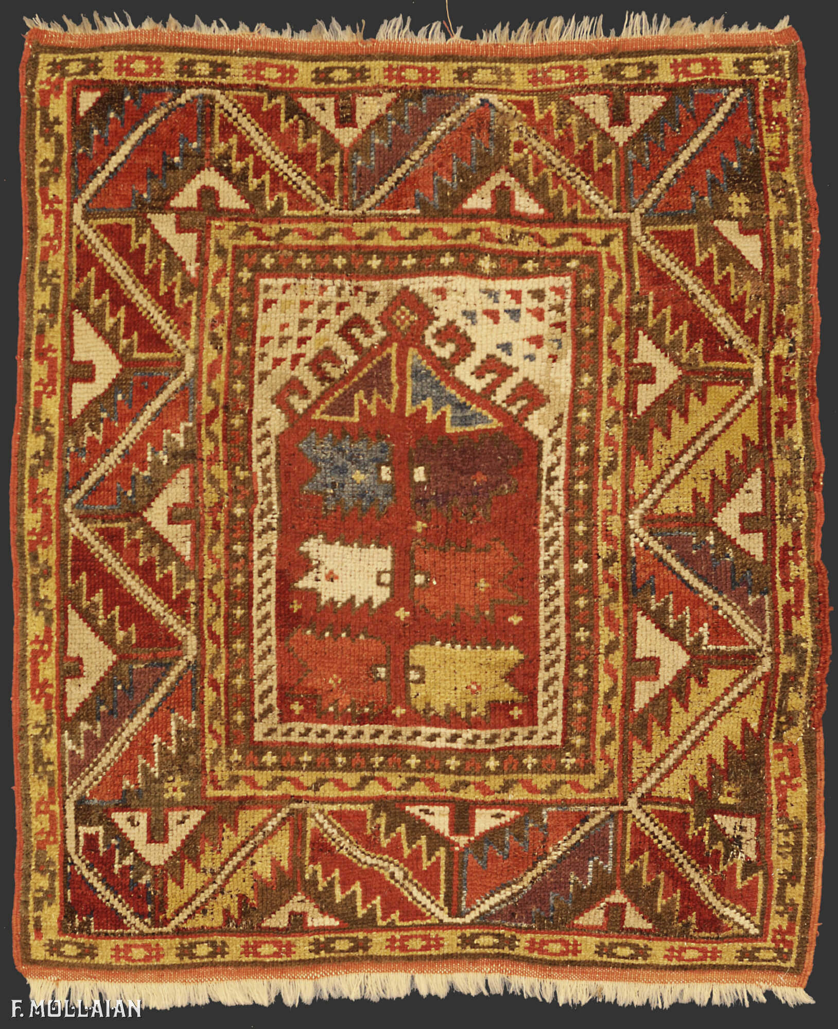 Antique Turkish Konya Rug n°:12138671